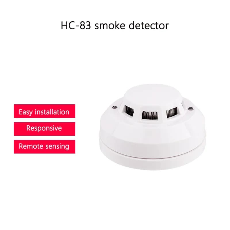 Rilevatore di Fumo da Soffitto HC-83 per Uso Domestico, Allarme Antincendio Indipendente con Rilevamento Remoto