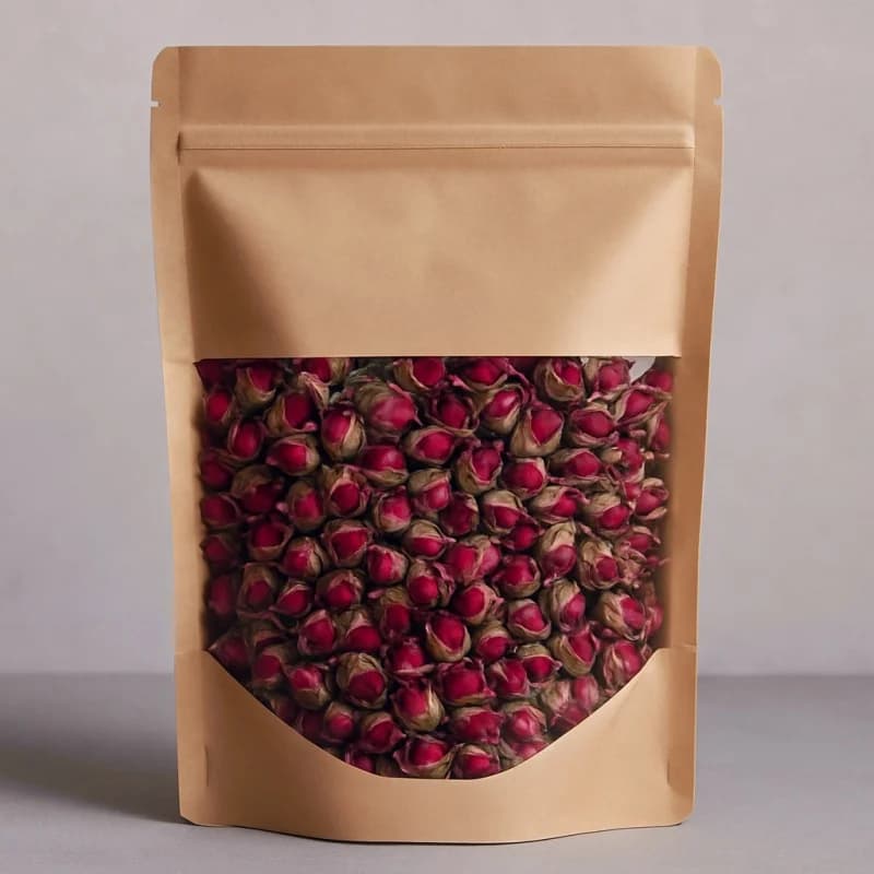 Boccioli di rosa secchi naturali premium: materiali per aromaterapia fai-da-te per la creazione di sapone, candele e profumi | Decorazione per matrimonio, casa e bagno