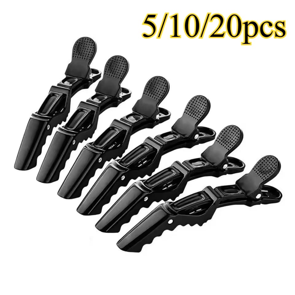 Fermaglio per capelli a coccodrillo in plastica nera e rosa antiscivolo, 5-30 pezzi, fermaglio resistente per donna e uomo, accessori per acconciature e styling