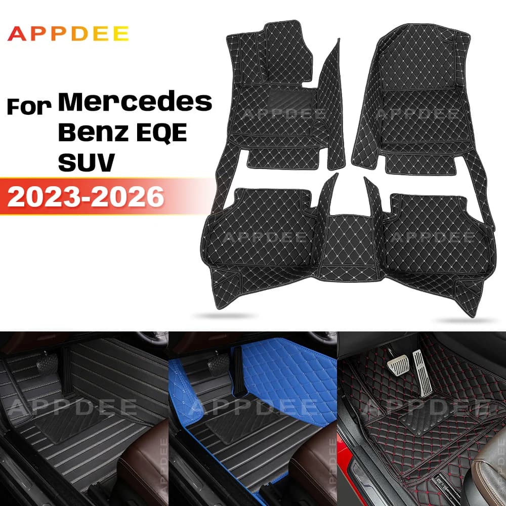 Tappetini Auto Personalizzati per Mercedes Benz EQE SUV 2023-2026, Copertura in Moquette, Accessori Interni Protettivi