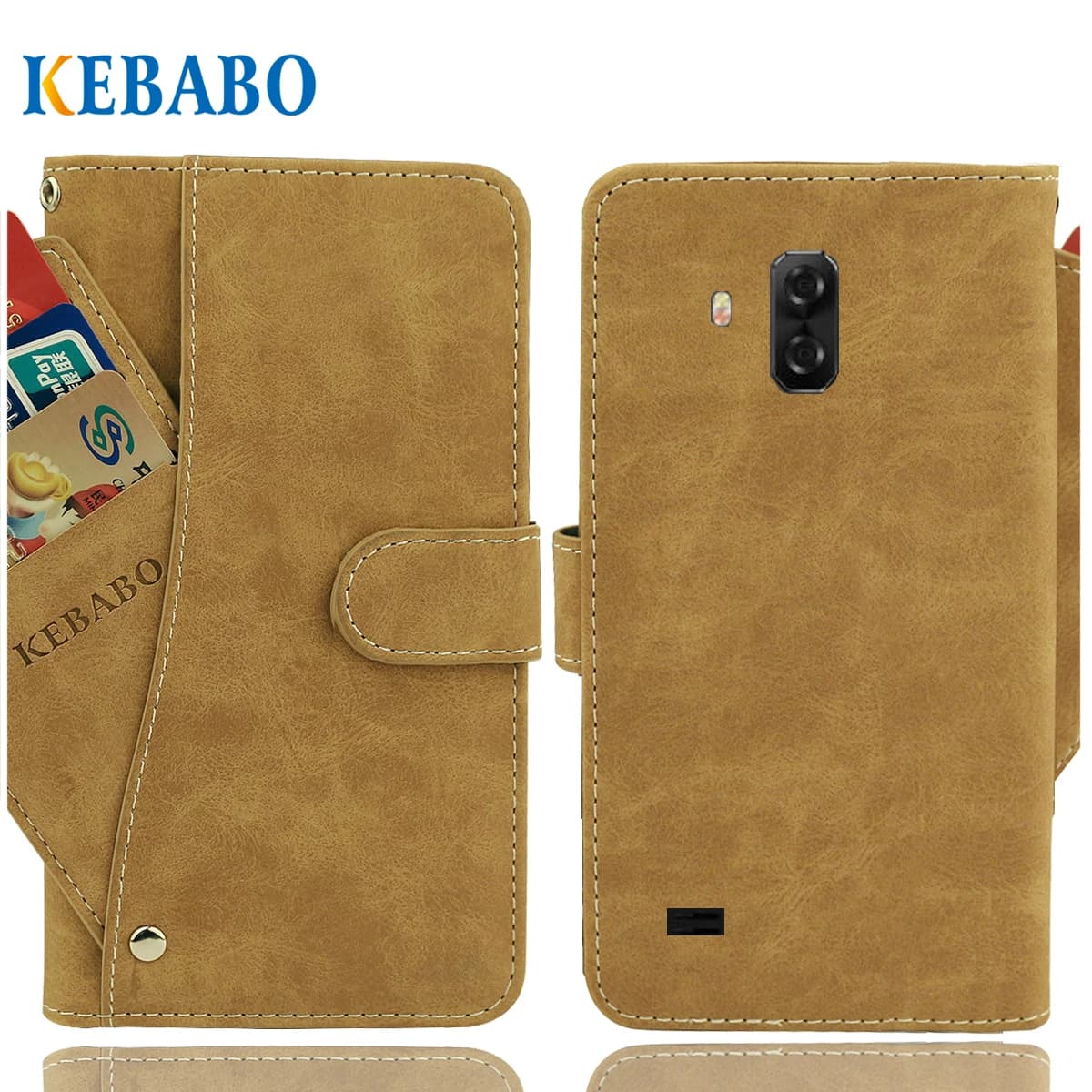 Portafoglio in pelle vintage Blackview BV9600 BV9700 BV9900E Plus Pro Custodia Flip Slot per schede di lusso Cover Custodie protettive per telefono Borse