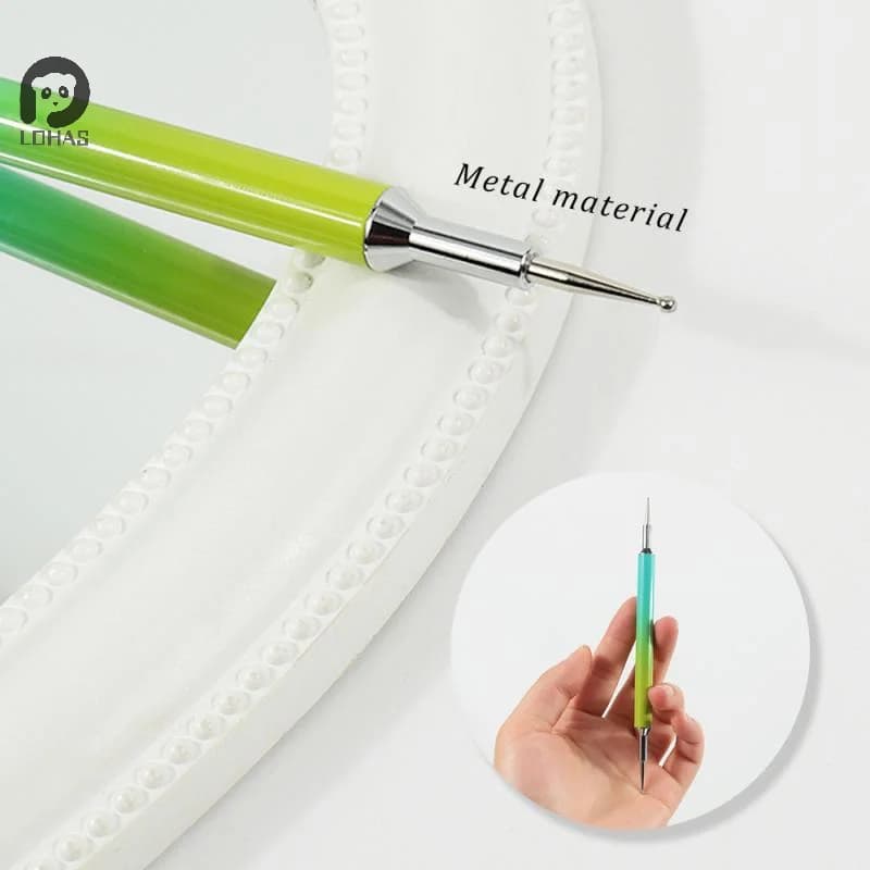 Pennelli per manicure Punteggiatura Penna diamantata Estensione delle unghie Pittura Pennelli per unghie per nail art Strumenti per smalto gel professionale