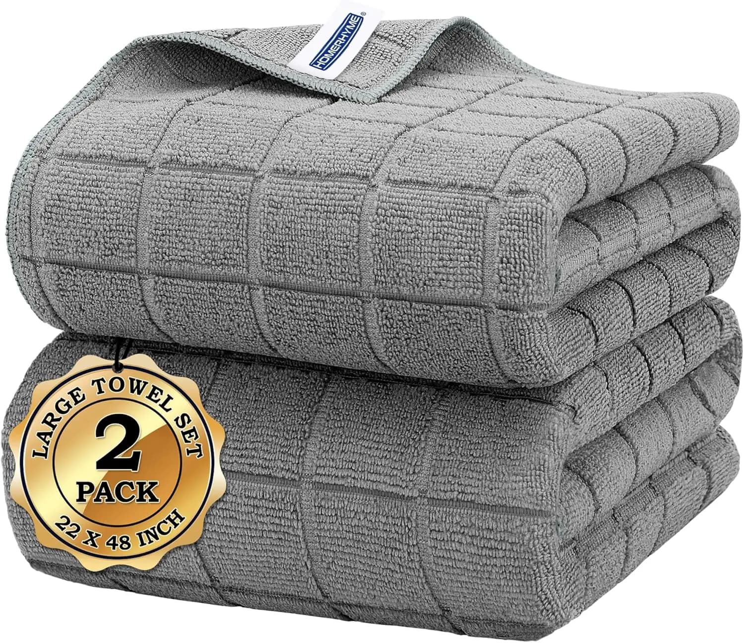 Asciugamani in microfibra leggeri ad asciugatura rapida, confezione da 2 (22'' x 48'') - Morbidi e assorbenti per yoga, palestra, viaggi e altro ancora