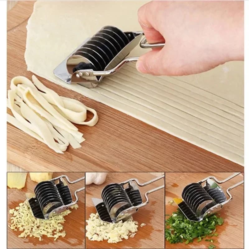 Pressa manuale con manico antiscivolo, taglio di tagliatelle, taglierina per scalogno, strumento per pasticceria Spaetzle per cucina, acciaio inossidabile