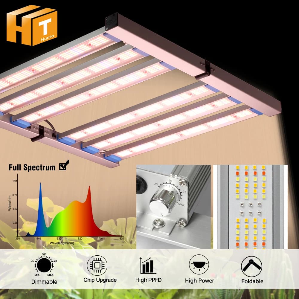 Pieghevole Spettro Completo LED Coltiva La Luce LM281B 240W 320W 480W Per Le Piante Coltiva La Luce Semi di Fiori Interni Lampada Idroponica Dimmerabile