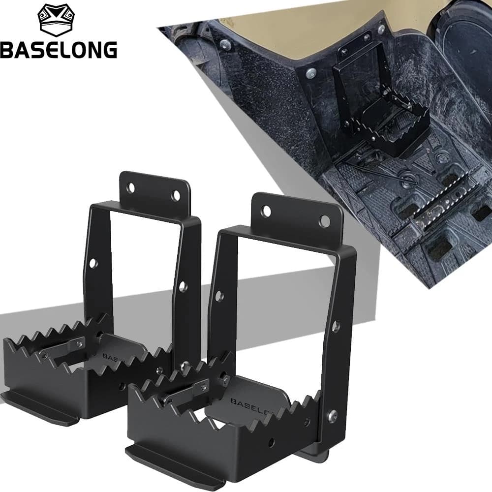 Poggiapiedi pieghevole universale ATV compatibile con Polaris Sportsman Scrambler Foreman Fourtrax per pedane passeggero Cfmoto