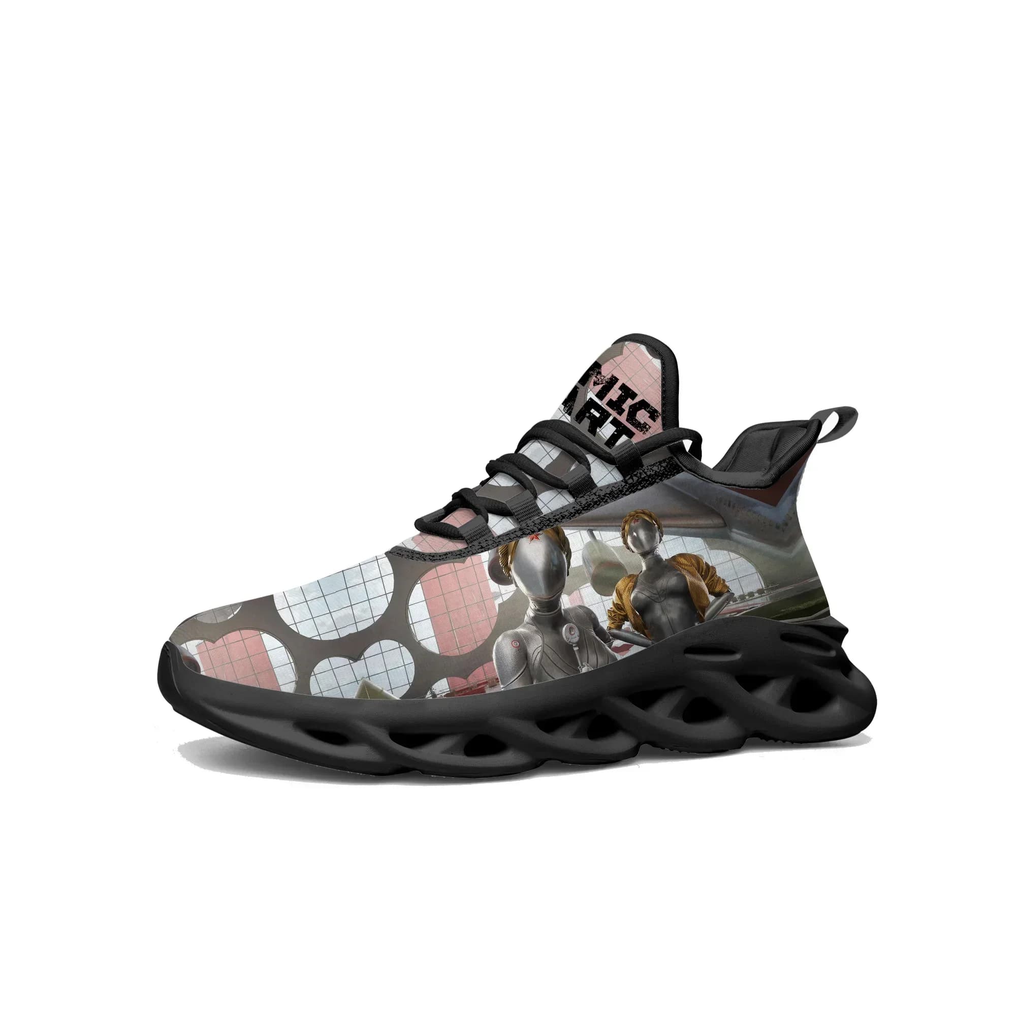 Atomic Heart Flats Sneakers Cartoon Game Uomo Donna Scarpe sportive da corsa Moda Scarpe con lacci su misura