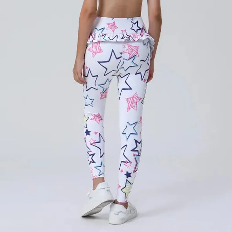 Collant da corsa per bambini Pantaloni da balletto Bambini Ragazza Studenti PALESTRA Fitness Basket Calcio Esercizio Allenamento Leggings sportivi 60