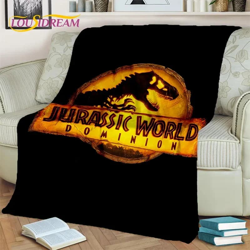 Coperta in cartone animato 3D con dinosauro del Jurassic Park, coperta in flanella per la casa, camera da letto, divano letto, picnic, ufficio, escursionismo, tempo libero, pisolino, regalo