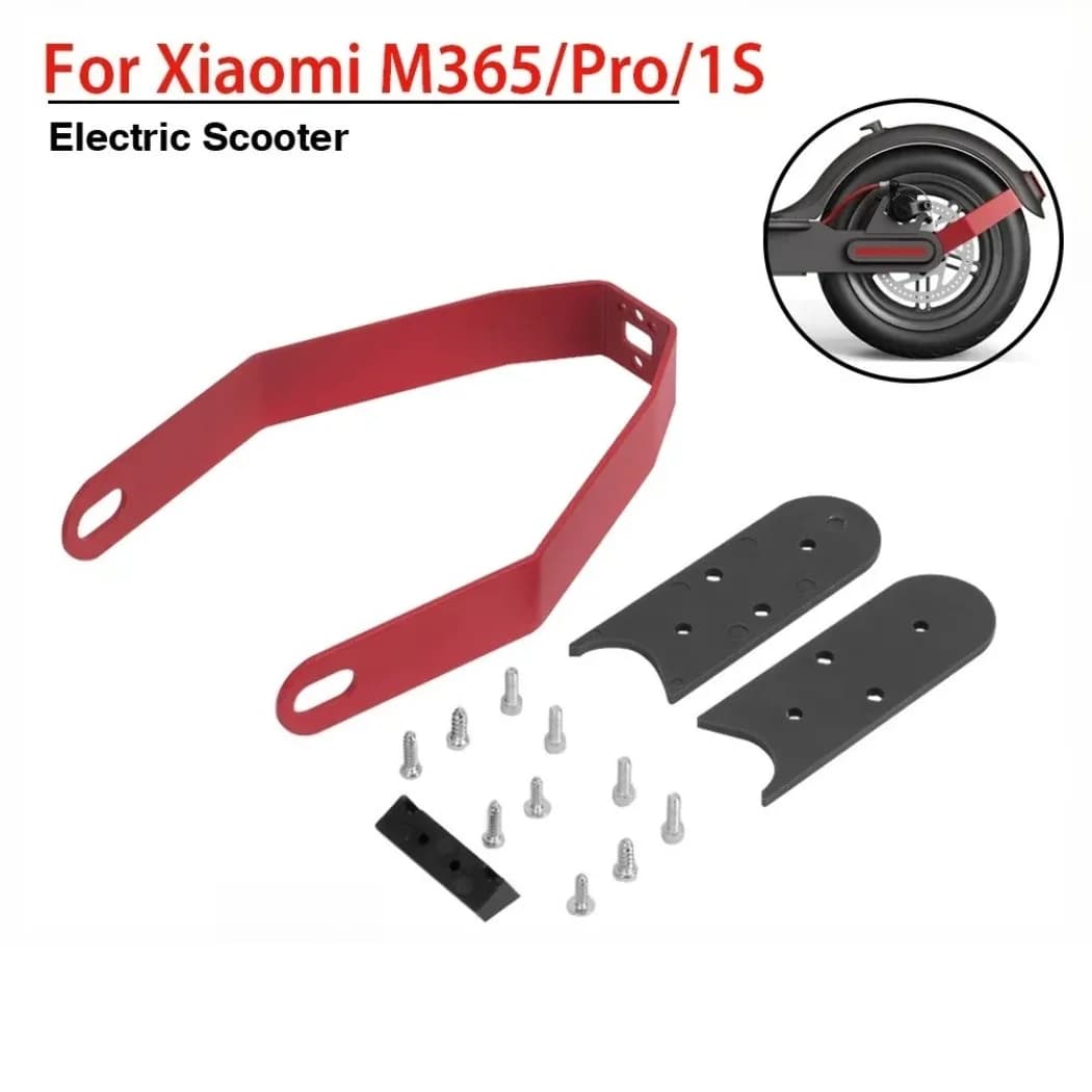 Supporto parafango posteriore con staffa metallica e copertura per pneumatici da 8,5/10 pollici per monopattino elettrico Xiaomi M365 Pro Pro 2