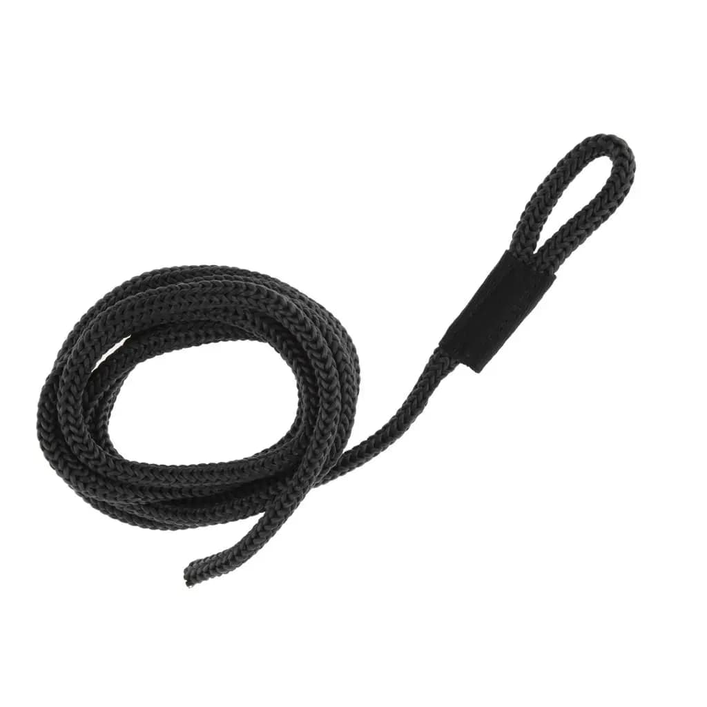 Stretch Resistant Boat Docking Lines Black Color Marine Rope for Railing Bracket Boat and Small Crafts