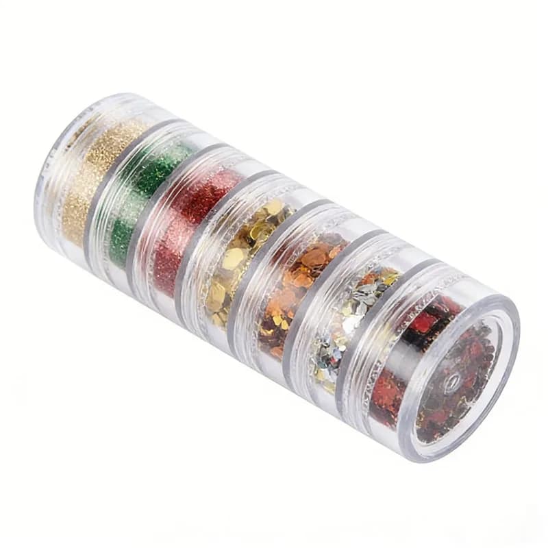 2Pcs 5g 10g Stackable Creams Jars Round Reusable Clear Storage Box Mini Cosmetic Container For Jewelry Nail Art Eyeshadow Crafts