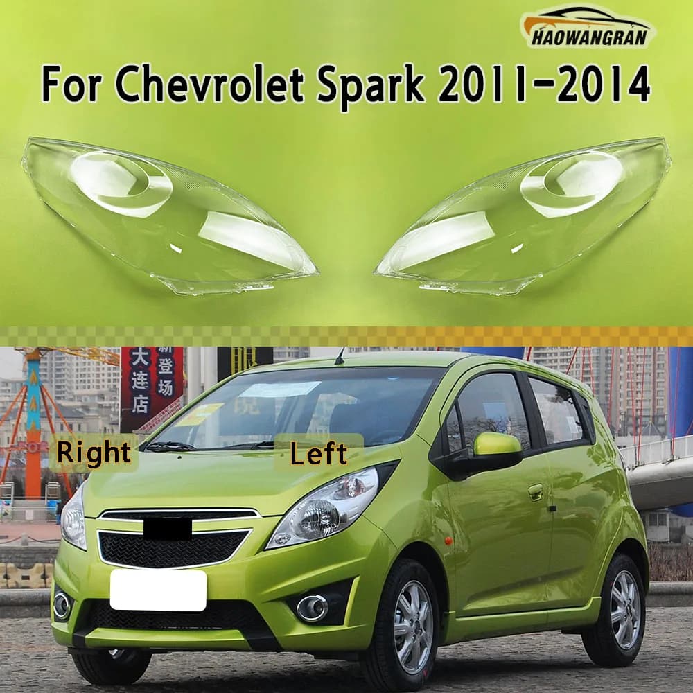 Trasparente Copertura Del Faro Faro Lente Borsette Sostituire Paralume Originale Plexiglass Per Chevrolet Spark 2011 2012 2013 2014