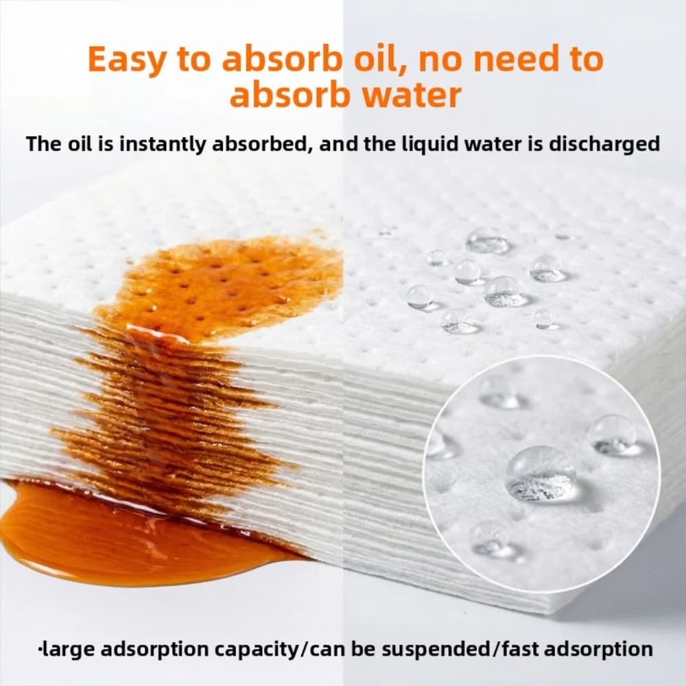 High Capacity Oil Absorbent Pad 400x50x5mm Strong Spill Mat for Home Oil Storage Pouring Spills Must Be Thoroughly Wiped Clean