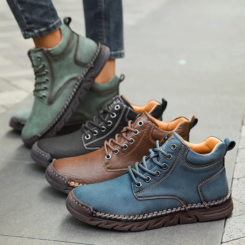 Unisex Boots Fashion Handmade Leather Casual Shoes Women Men Barefoot Sports Shoe Outdoor Non Slip Hiking Boot Botas Para Hombre