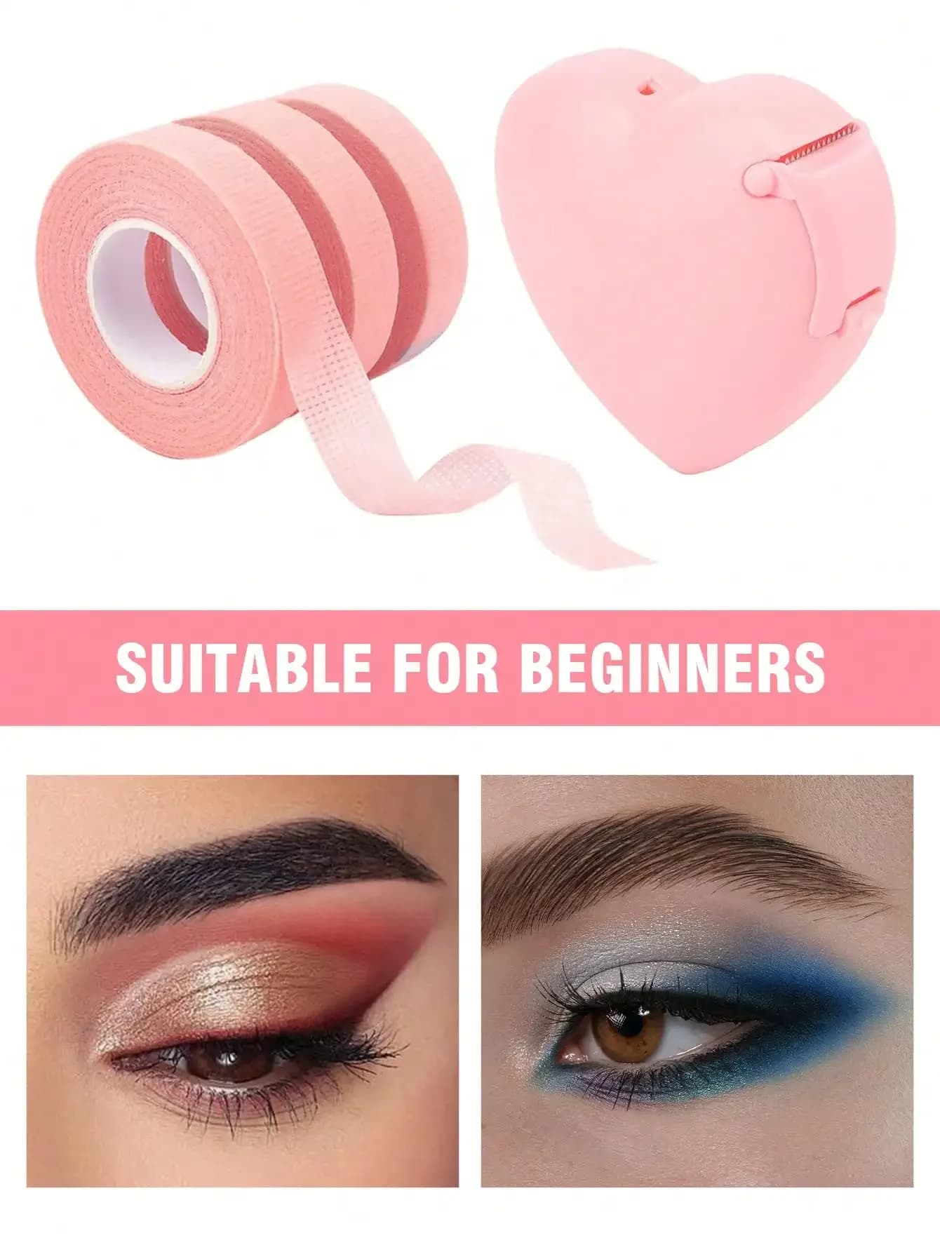 6 pezzi. Nastro per ombretto, Strumento ausiliario per eyeliner e ombretto, Strumento ausiliario per il trucco degli occhi, Pasta per il completamento del trucco degli occhi