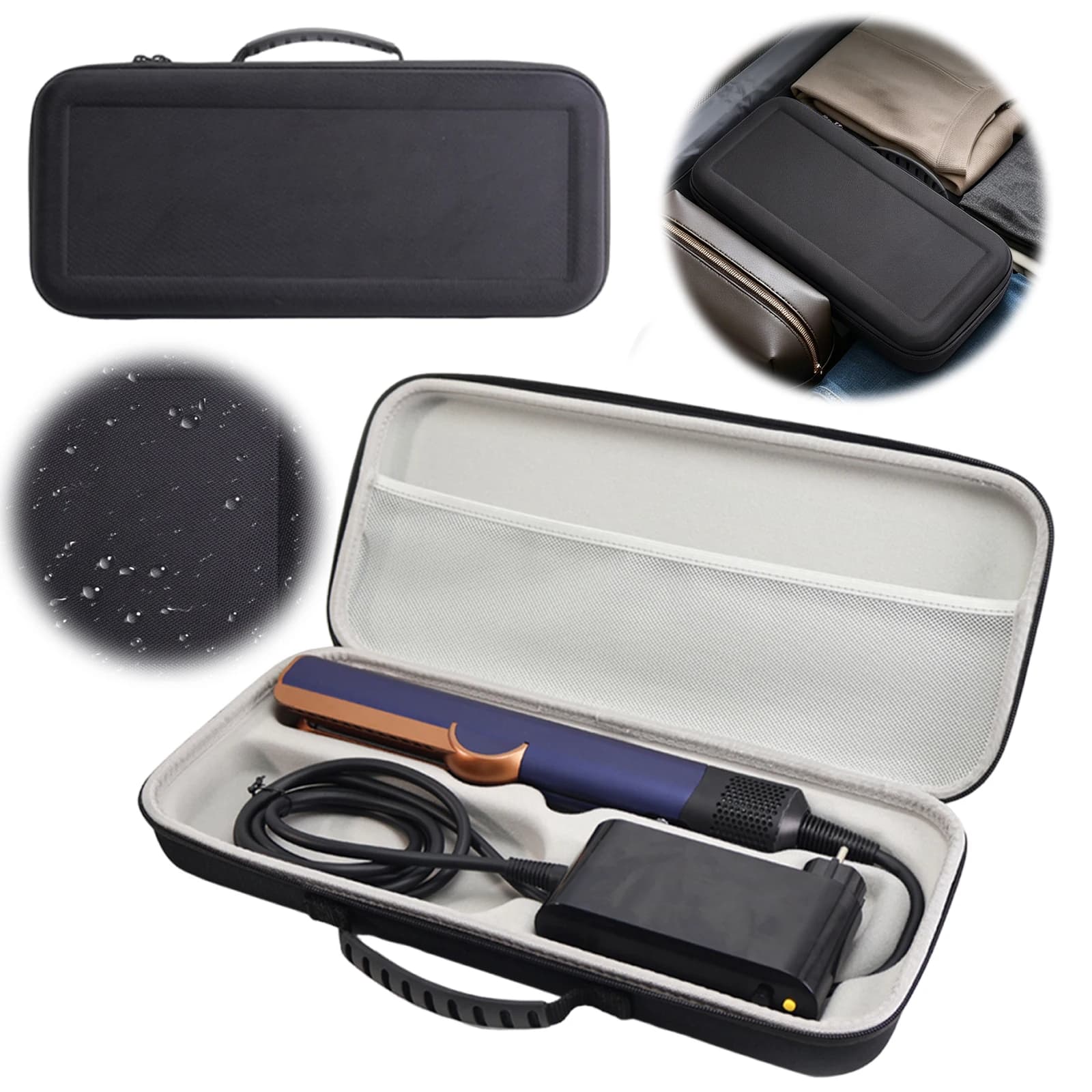 Hard Case for Airstrait HT01 Hair Plate, Anti-scratch Protective Bag, Hinge Dust Cover, Travel Bag