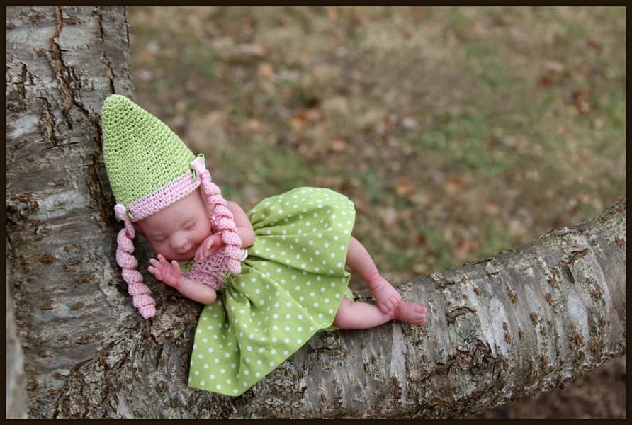 8 '' Wynter Mini Reborn Baby Doll Kit Parti di bambole vuote non verniciate non finite Dare il tuo bambino Compleanno Regalo di Natale da collezione