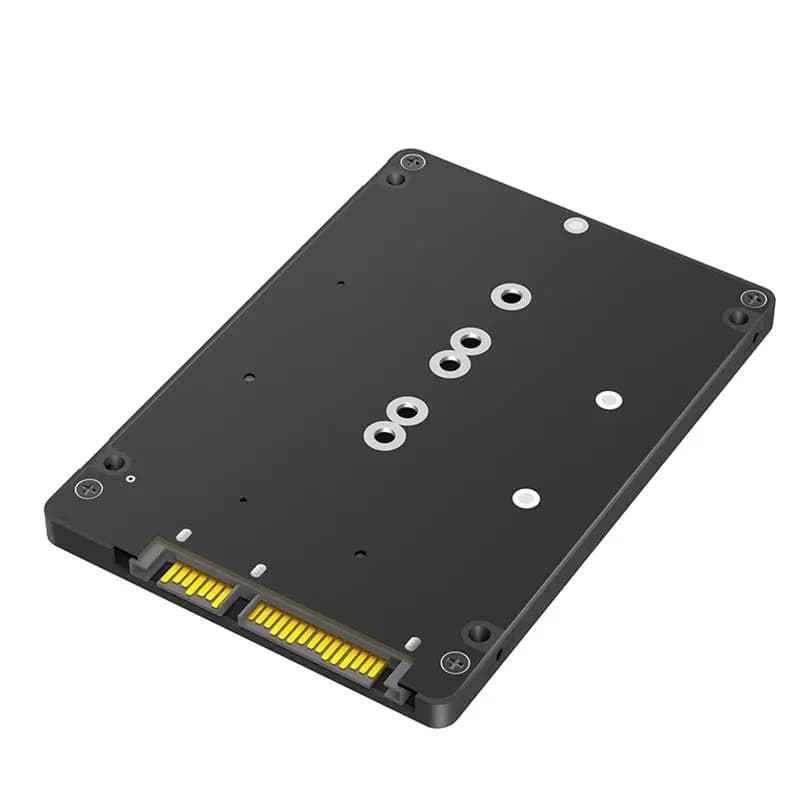 2 In 1 SSD Adapter Combine M.2 NGFF Key B & MSATA To 2.5Inch SATA 3 Adapter Converter External SSD Case Box-A12I