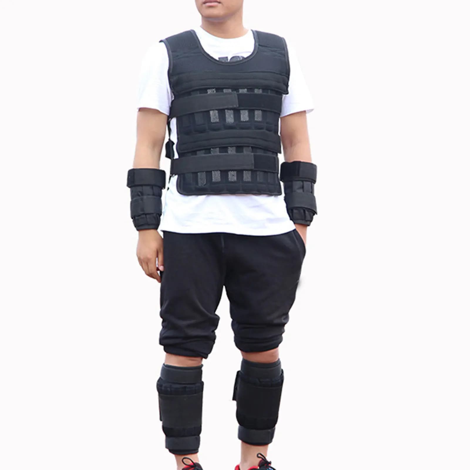 Gilet regolabile ponderato da 20 kg Leggings per gilet con sacco di sabbia da donna per esercizi di giacca fitness per allenamento funzionale