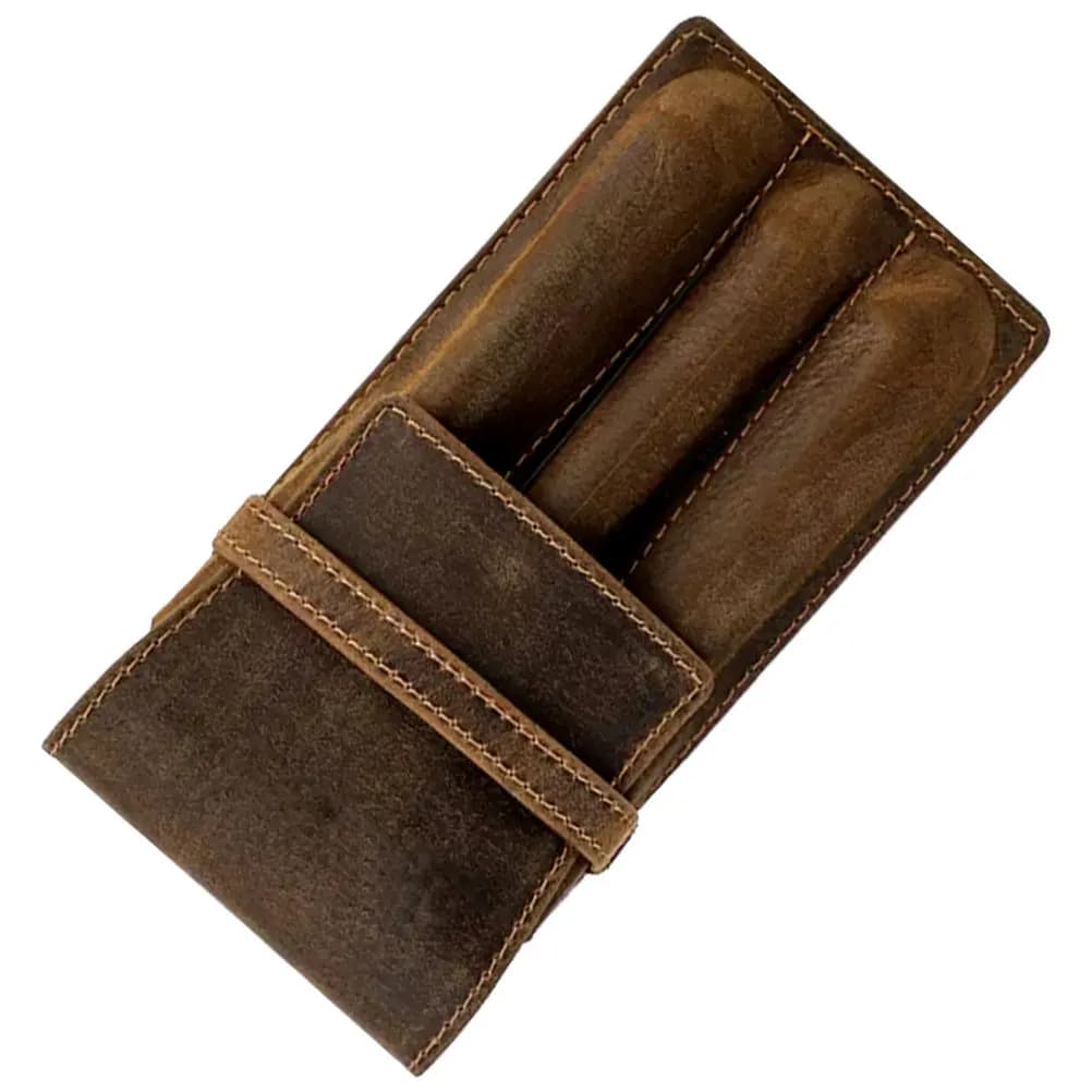 Astuccio Protettivo Portatile per Tre Penne, Porta Penne Decorativo per Penne Stilografiche e a Sfera