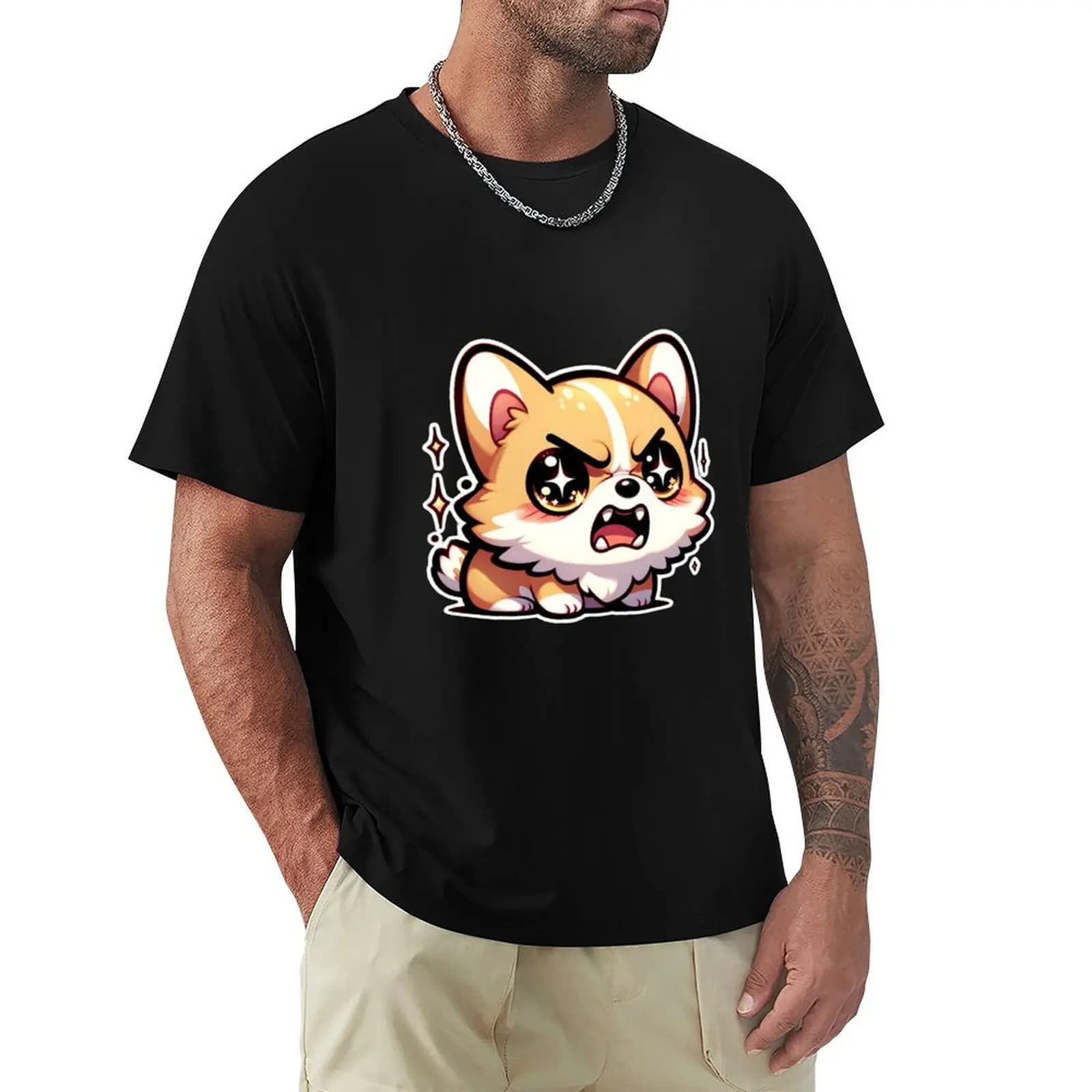 T-shirt Kawaii Dog T-Shirt con protezione solare per esterni