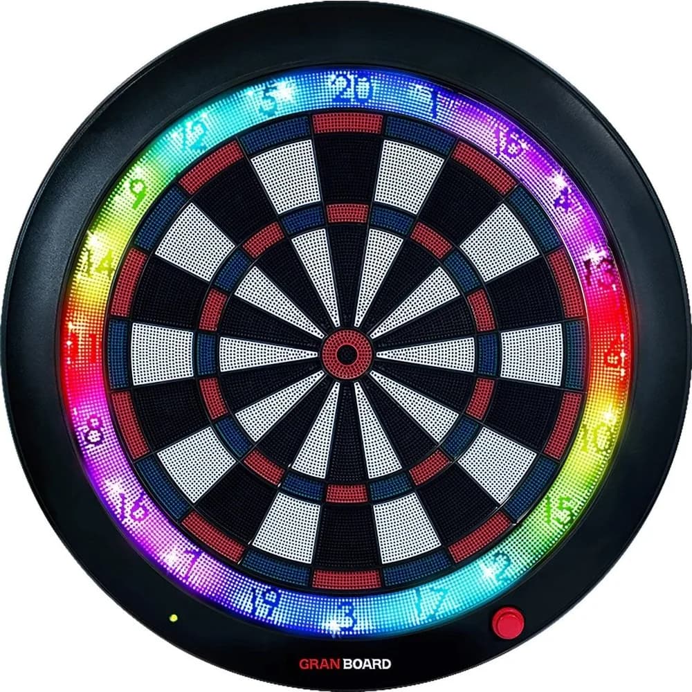 Tavolo da Freccette Elettronico con Tecnologia Bluetooth 3S, Display LED, Freccette con Punta Morbida per Sala Giochi Domestica