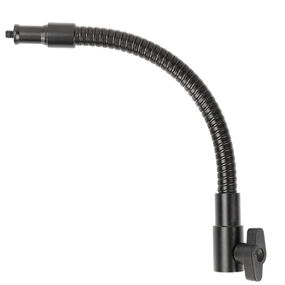 Friendly!Flexible Metal Gooseneck Arm with 1/4"-20 Thread & 16mm Light Stand Head Adapter for Camera Flashlight/Monitor