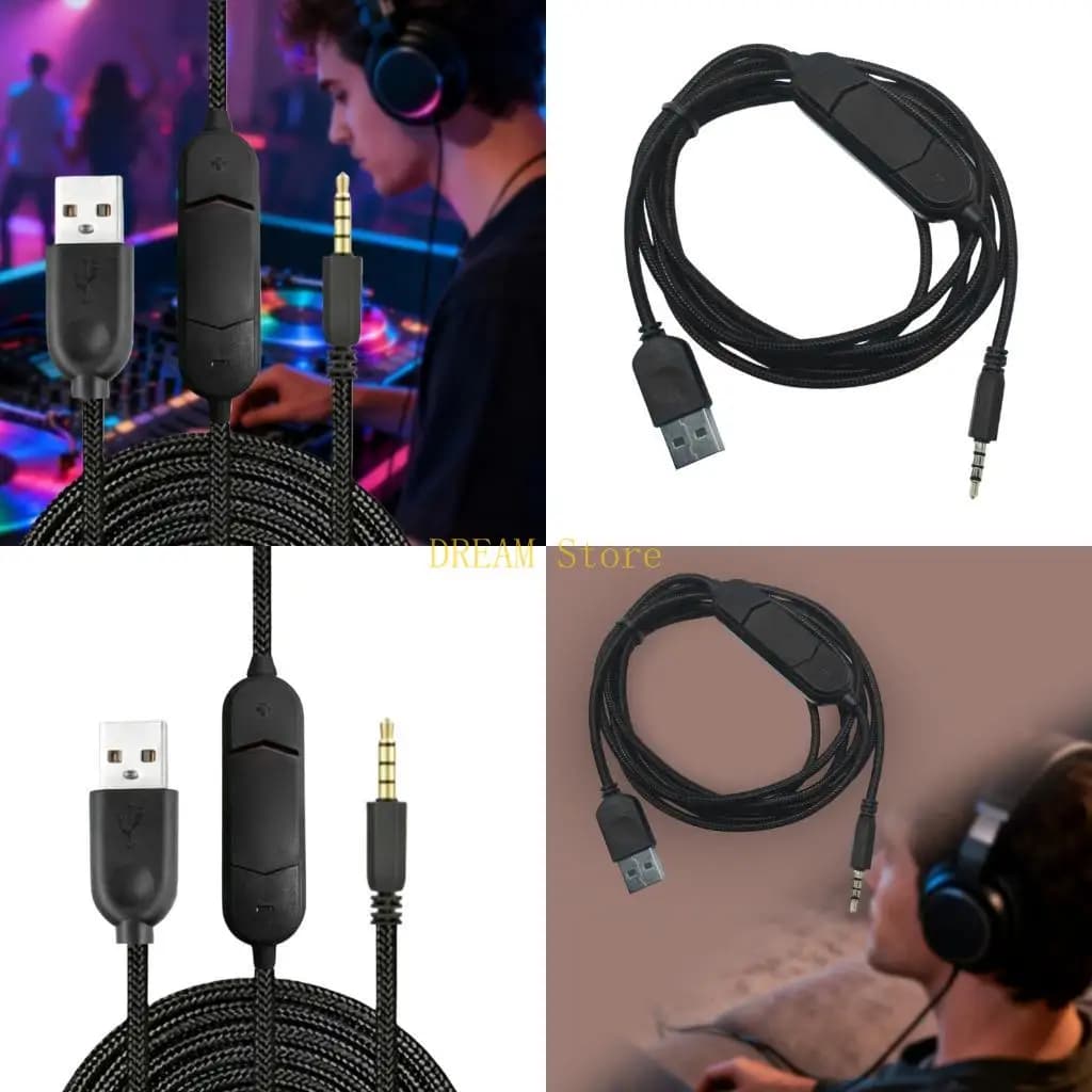 3.5 mm gold plated Aux cable integrated into the USB card for clear digital sound on the console game for
