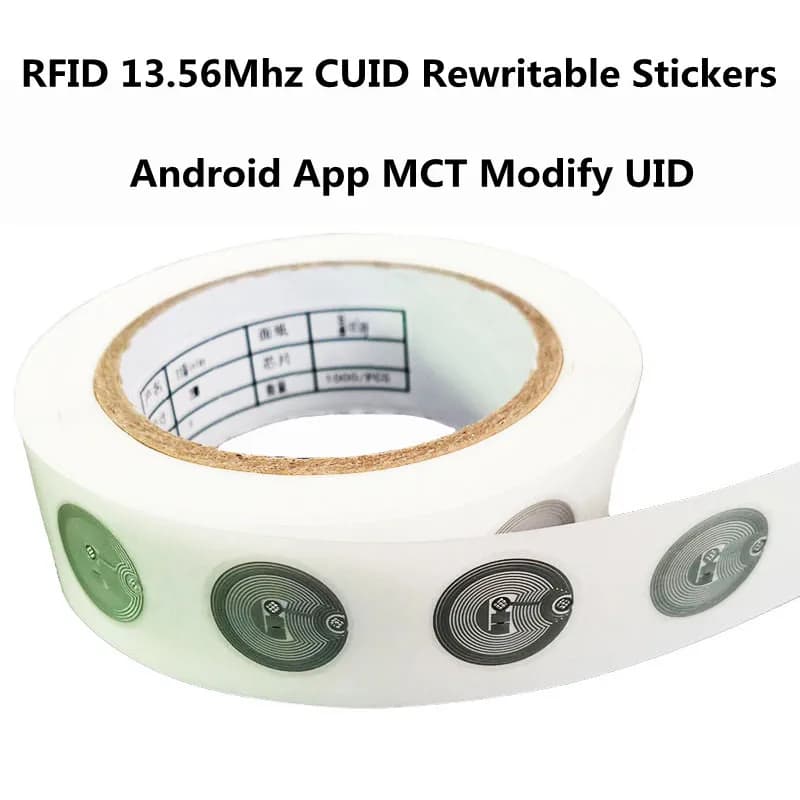 13.56 mhz CUID modificabile S50 1K RFID Adesivo Wet Inlay Tag NFC Settore 0 Blocco 0 UID Riscrivibile Per NFC Andriod MCT Copia Clone