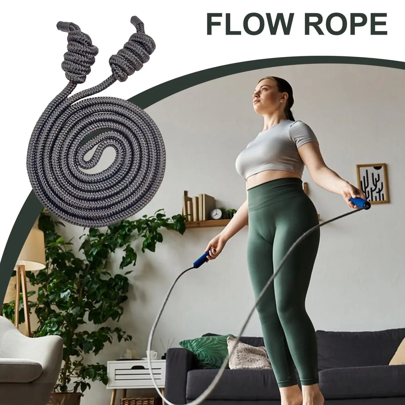 Jumping Corde Cardio Weight Loss Flow Corde Aerobic Exercise Equipment for Men Women Home Outdoor Work Weight Loss Gym Cardio