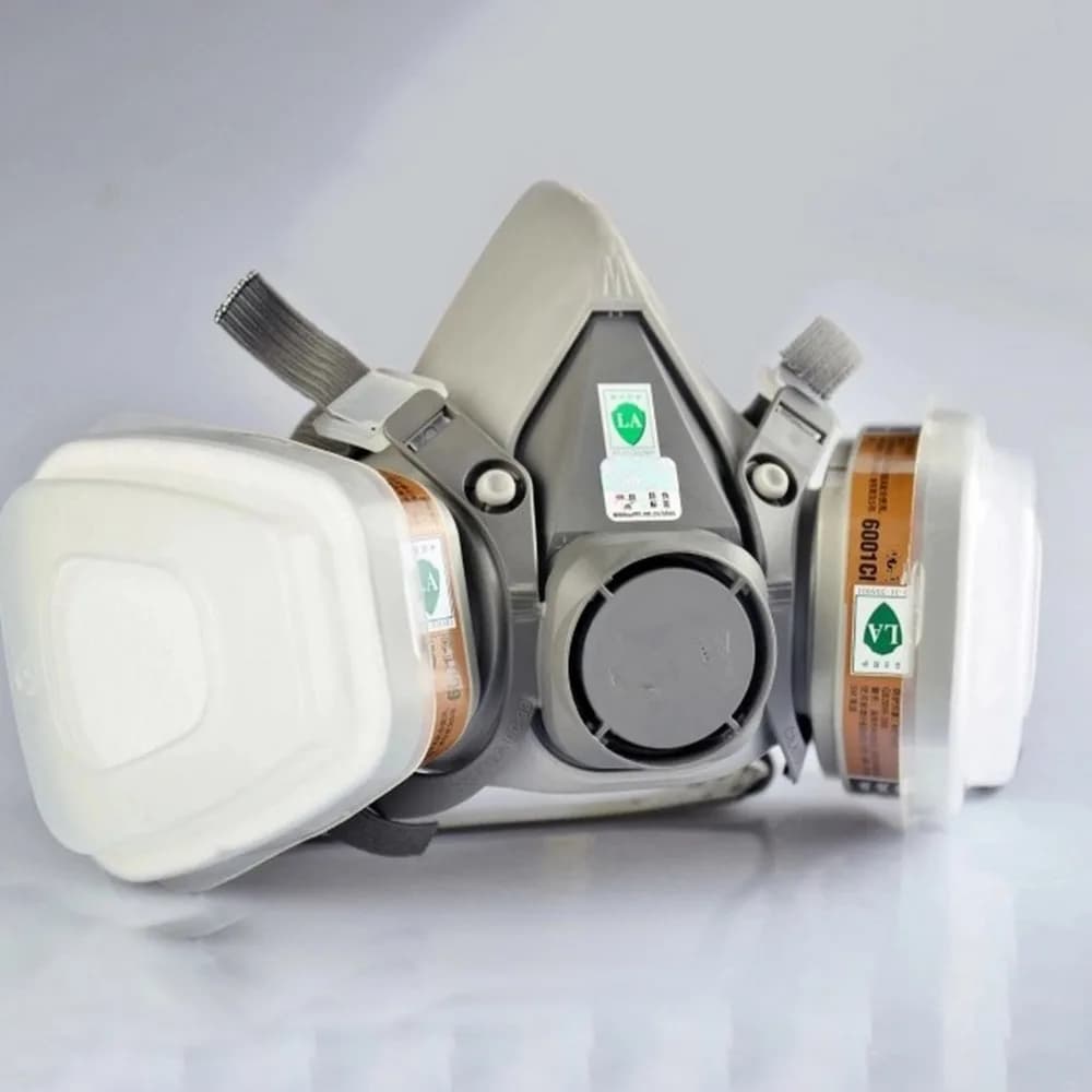 Vapore organico Maschera antigas a pieno facciale Maschera respiratoria Vernice Pesticidi Chimici Formaldeide Protezione professionale respiratoria