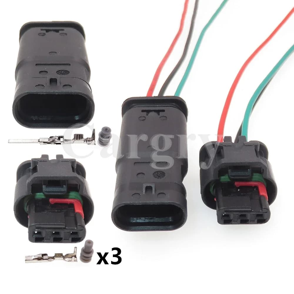 1 Set 3P 1- 1718644 -2 Adattatori elettrici sigillati per auto 1488991 -1 Presa per sonda radar di retromarcia automatica con assemblaggio CA per Ford Land Rover