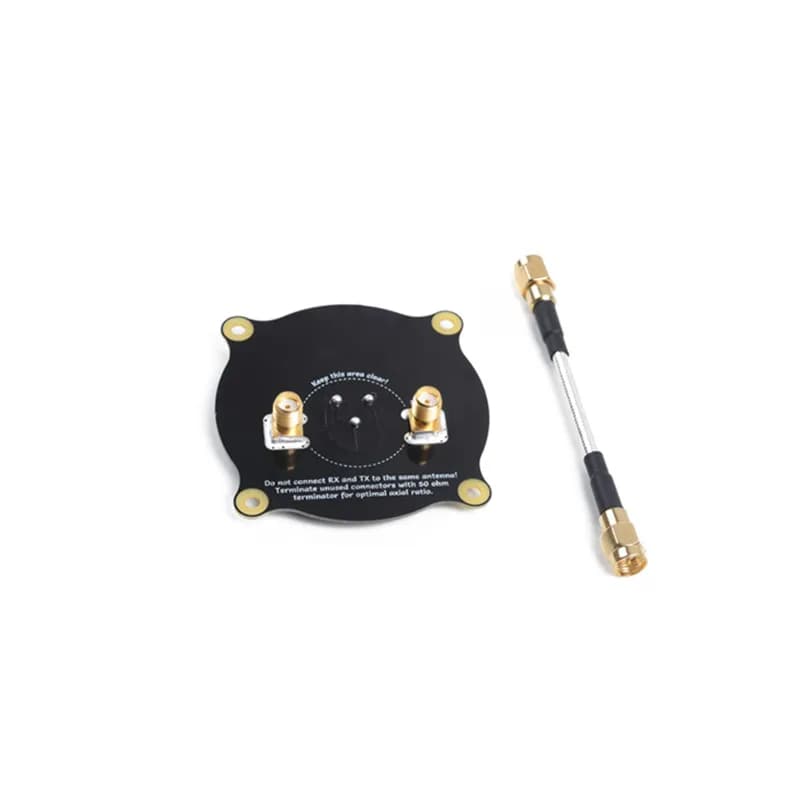 Antenna Patch a Triplo Alimentatore 5.8GHz 9.4 dBi SMA / RP SMA Direzionale a Polarizzazione Circolare per Occhiali FPV Fatshark Auto RC