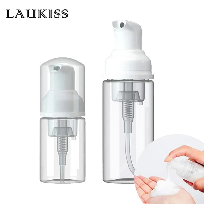 1pc Piccolo Dispenser di Schiuma Bottiglie di Pompa di Plastica Mini Bottiglia Vuota di Sapone Riutilizzabile per la Pulizia di Viaggi Cosmetici Imballaggio 30/60ml