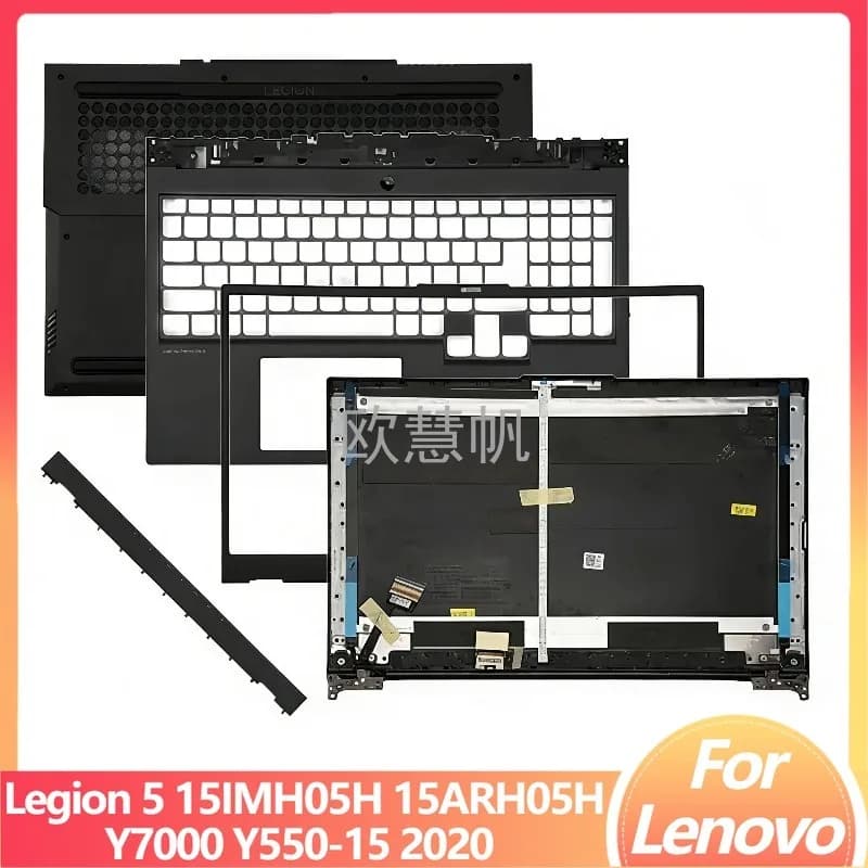 T Nuovo per Legion 5 15IMH05H 15ARH05H 15ARH05 Y7000 Y550-15 2020 LCD Della Copertura Posteriore Lunetta Anteriore Cerniere Palmrest Copertura Fondo caso