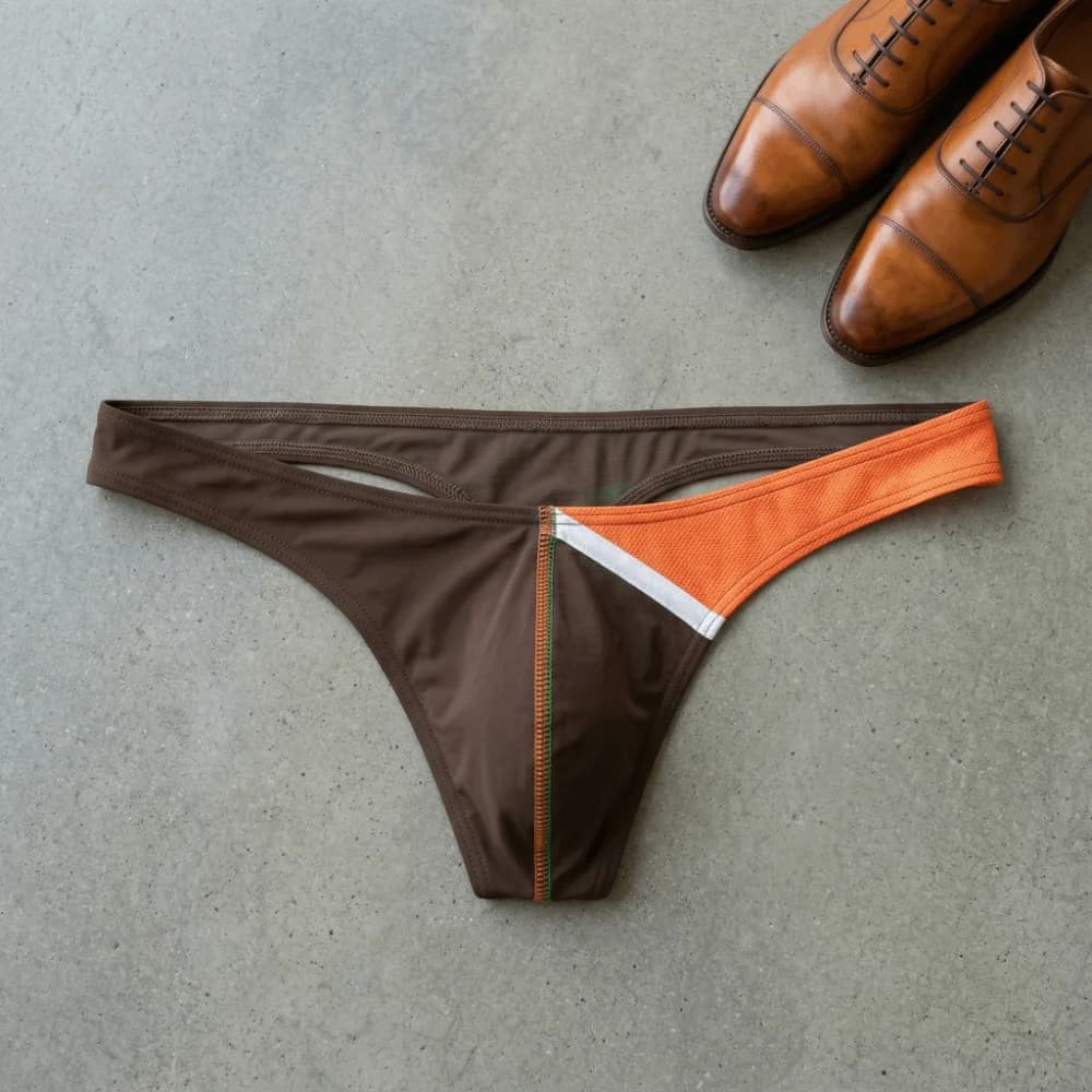 Slip da Uomo Creativi Patchwork a Vita Bassa, Sottile, a T, Estivi