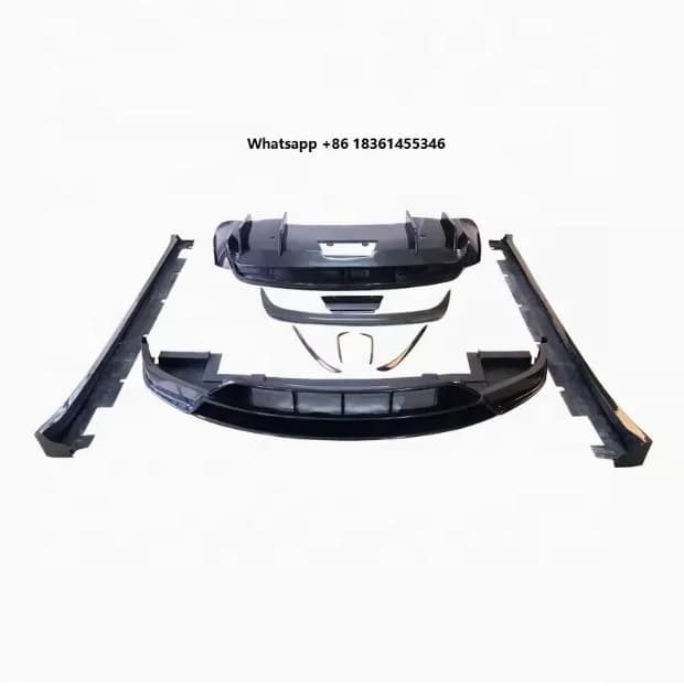 For Model X Upgrade RZ Style Body Kit Front Lip Side Skirt Rear Diffuser Carbon Fiber Hot Sale YICKU High Quality Body Kit