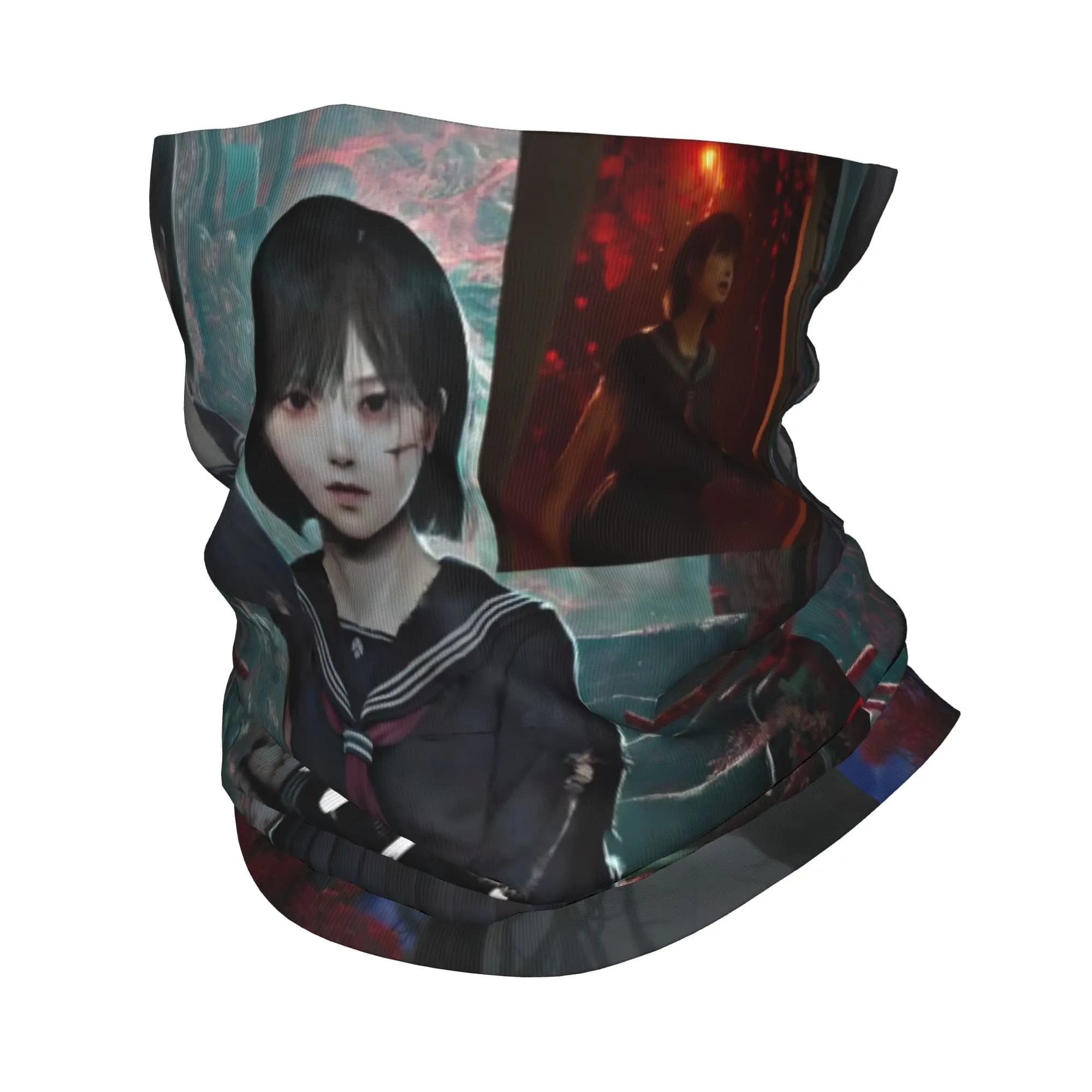 Welcome to Silent Hill F Game Bandana Neck Cover Printed Mask Scarf Multifunctional Cycling Scarf Hiking Unisex Adult Breathable