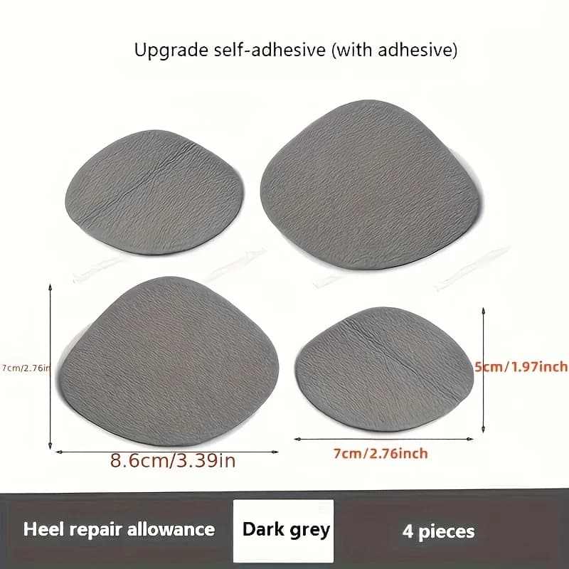 4pcs pack shoe repair patch, self-adhesive shoe repair anti-wear patch