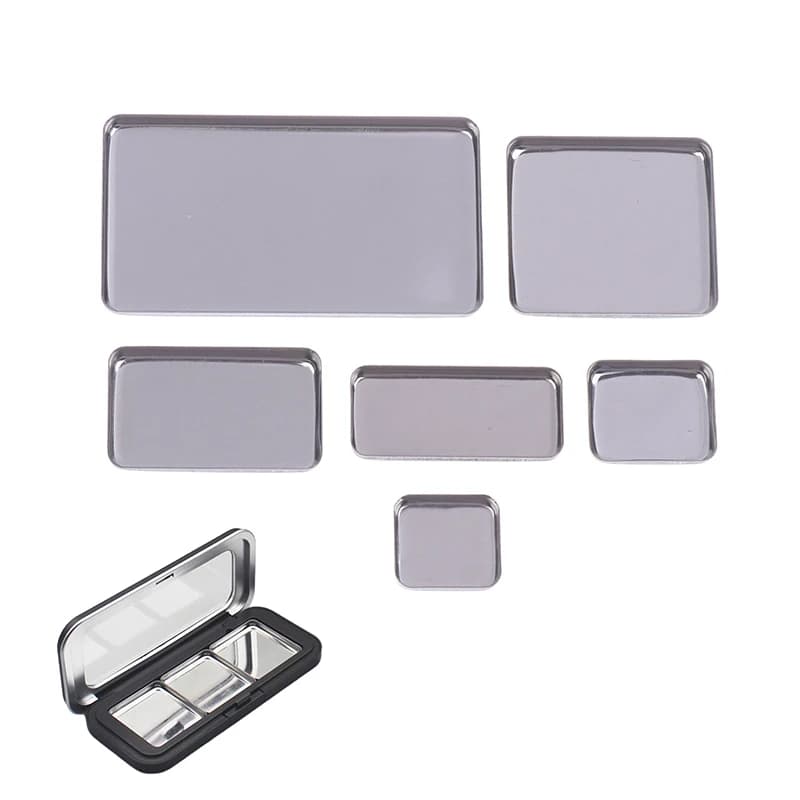 5/10pcs Empty Eyeshadow Tin Pans Makeup Palettes Empty Square Palette Iron Cases Pans For Powder