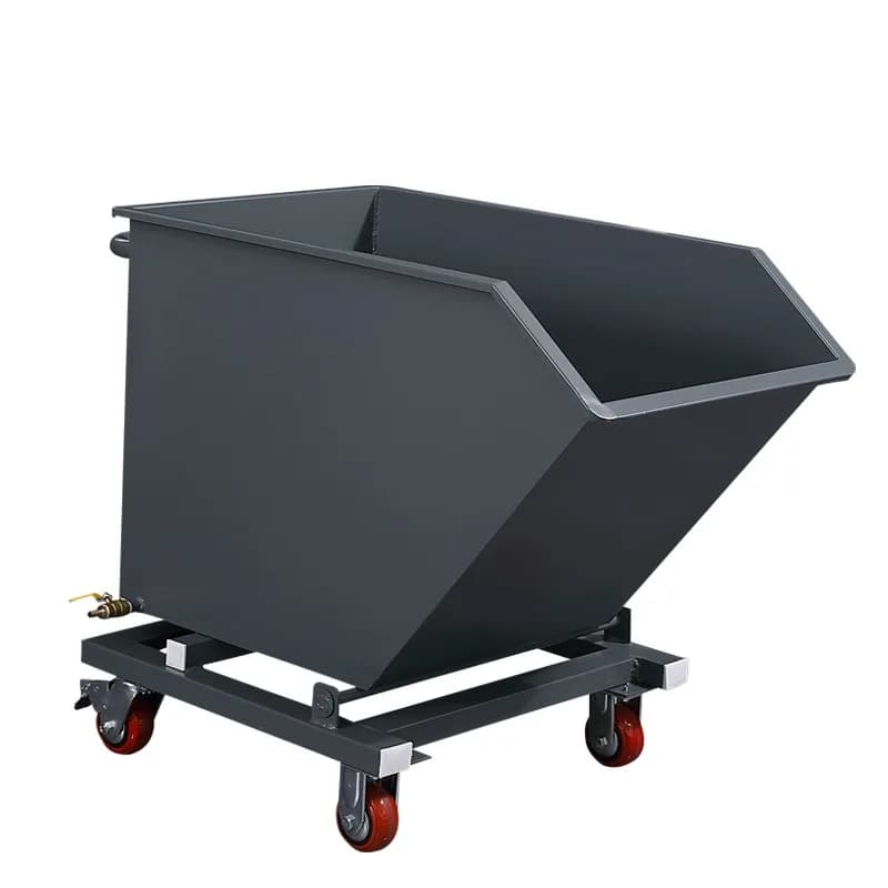 Contenitore ribaltabile impilabile per carrello elevatore con tramoggia autobilanciante da 2-5 cubi per il riciclaggio dei rifiuti dei rottami Uso industriale