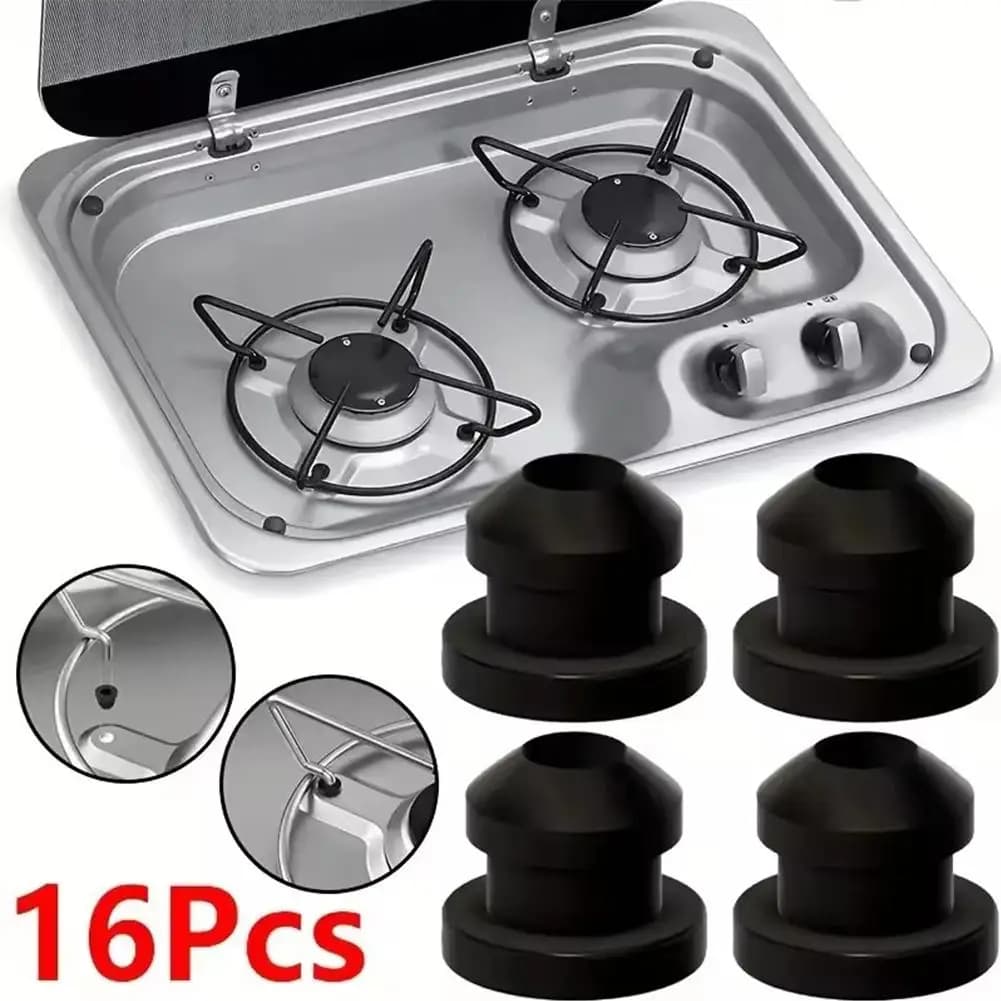 16PCS Stufe Tappo In Gomma Passacavo Manicotto Pan Piano Cottura Per Camper Caravan Camper 44990000122 Van Camper Rimorchio Accessori Auto Strumento