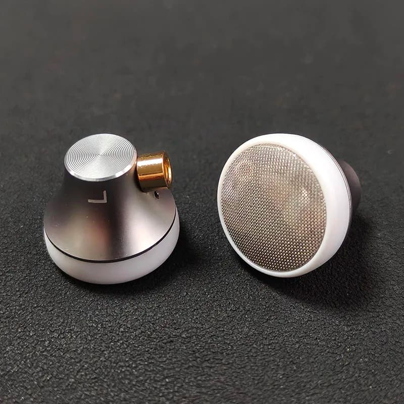 HiFi Flat Headphones with MMCX Interface, Classic High Resolution Vocal Driver, Metal Ribbons for Female Music