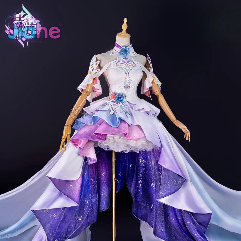 Game Honkai: Star Rail Cyrene Cosplay Costume New shape Cyrene Dress for Women Halloween Carnival Elegant uniform Puntelli Set of wigs
