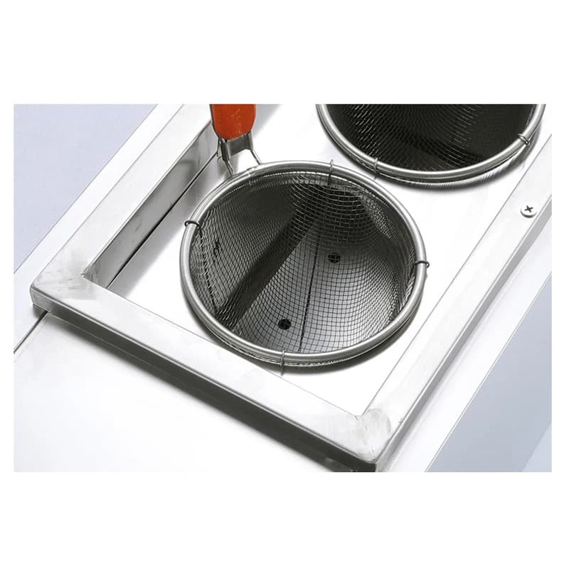 Electric Pasta Cooker Commercial Counter Top Noodle Cooking Machine Stainless Steel with 2 Grids Noodle Cooker