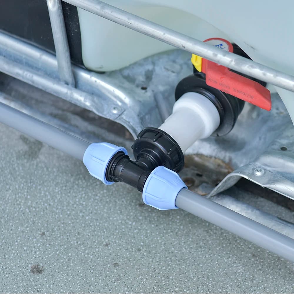 Extension connector for IBC tank, 20/25/32 mm PE pipe IBC S60 tank adapter, quick connector for garden irrigation