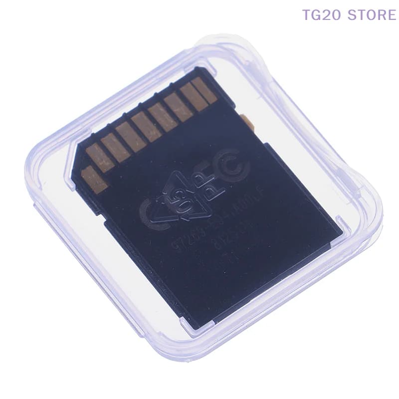 Custodia protettiva per scatola di schede di memoria da 10 pezzi per scheda SD SDHC MMC XD CF trasparente