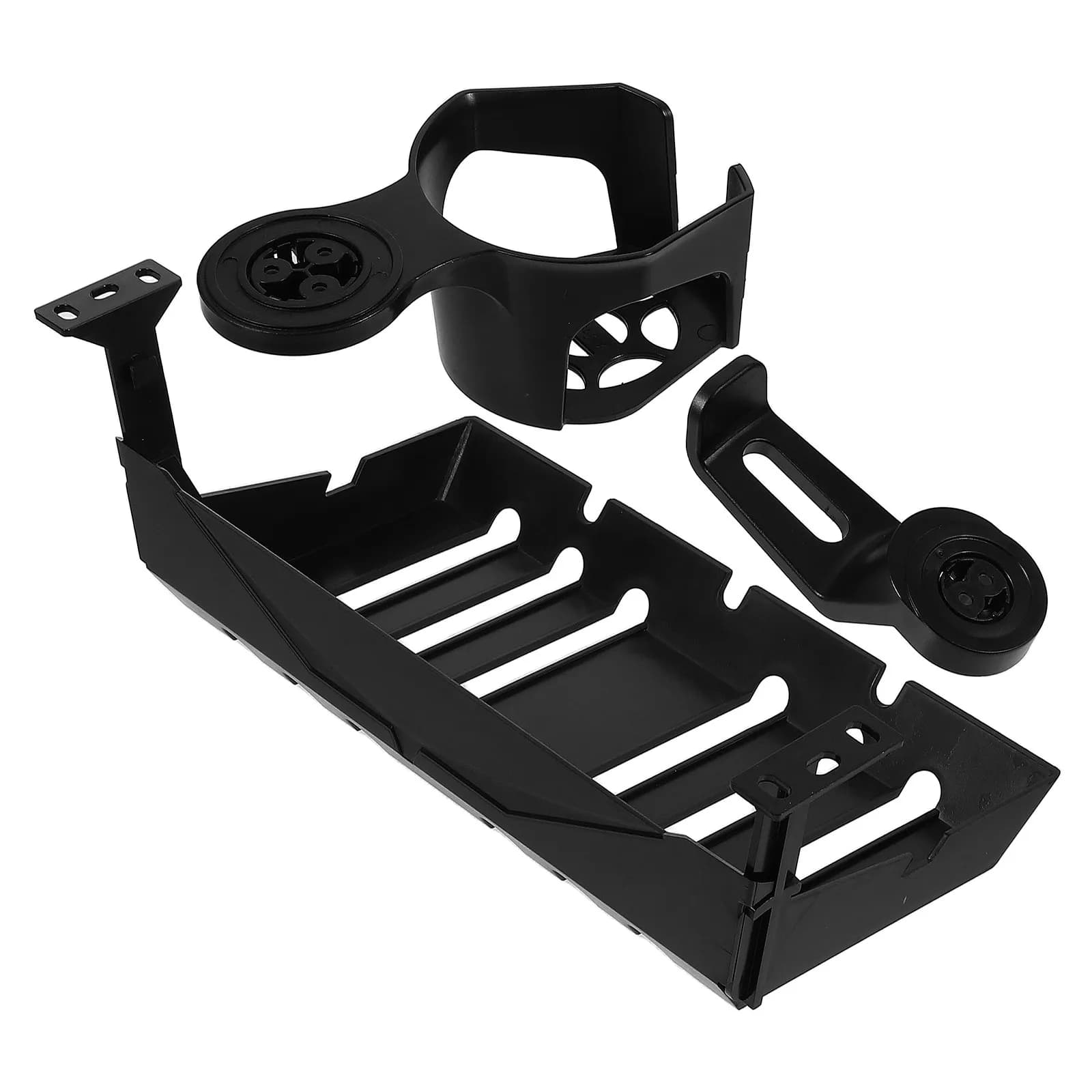 Set di Accessori per Scrivania da Gaming: Supporto per Cuffie, Portabicchieri, Organizzatore per Cavi Sotto la Scrivania