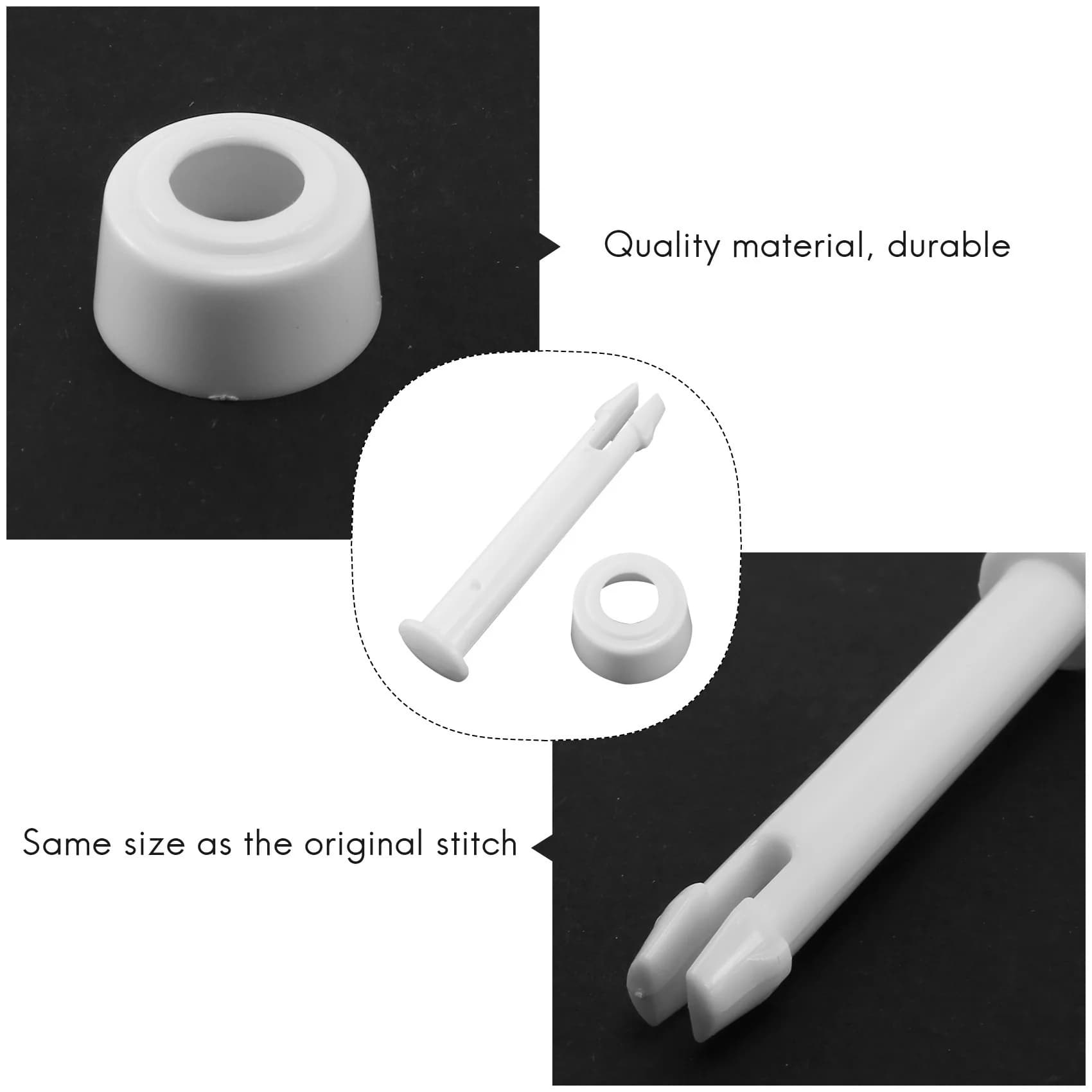 T22C 24Pcs ABS Pool Joint Pins, 6cm/2.36in Cap Set Seals for Swimming Pool Replacement Parts 28270-28273